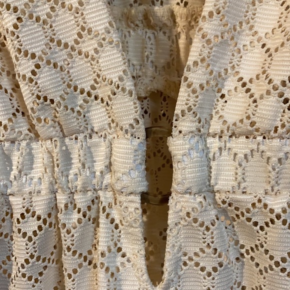J Valdi; Off White; Eyelet; Swim Cover Up; M - Picture 4 of 12